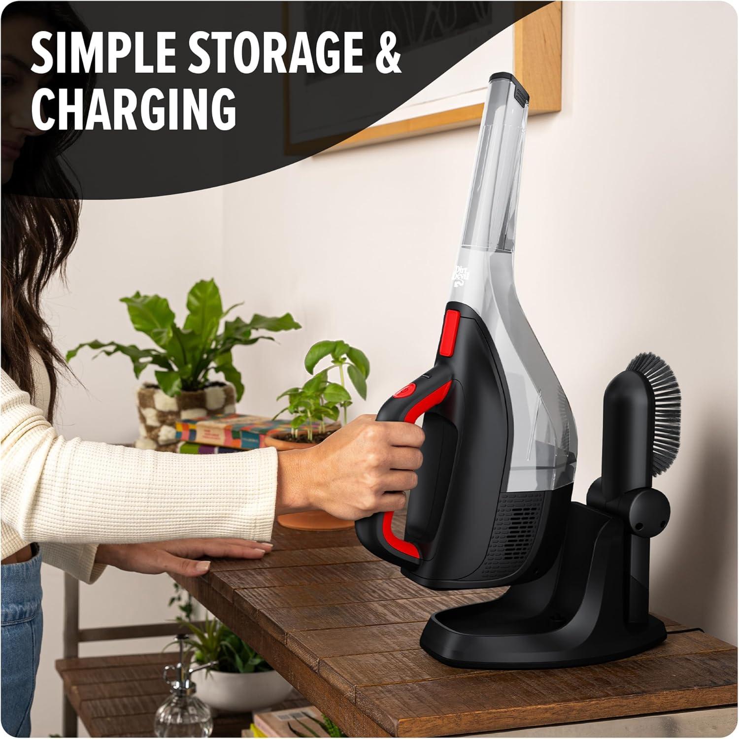 image:imageDirt Devil 12V Whole Home Cordless Handheld Vacuum with MultiSurface Tool Kit Powerful Suction and Lightweight BD40200V Black
