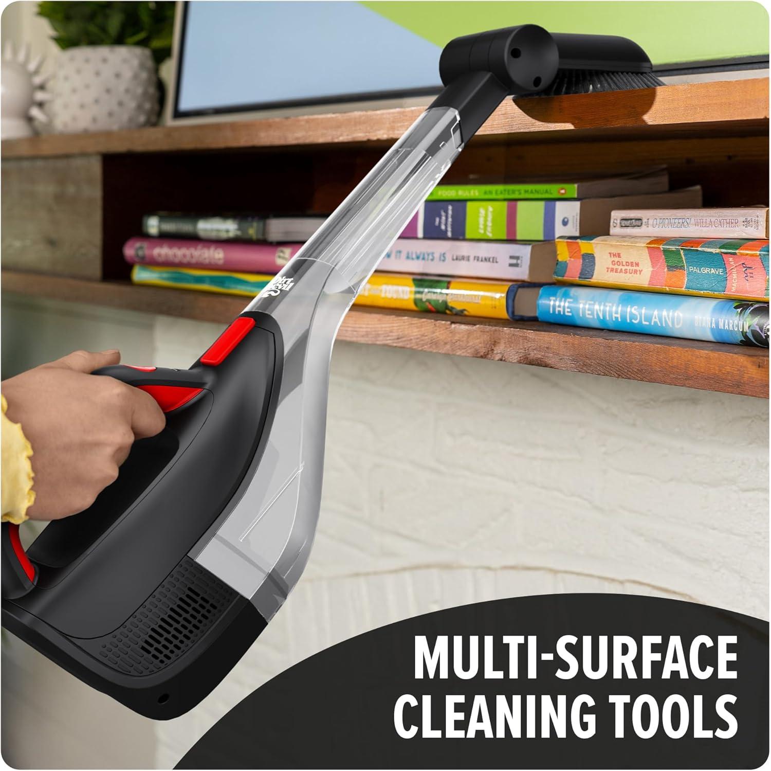 image:imageDirt Devil 12V Whole Home Cordless Handheld Vacuum with MultiSurface Tool Kit Powerful Suction and Lightweight BD40200V Black