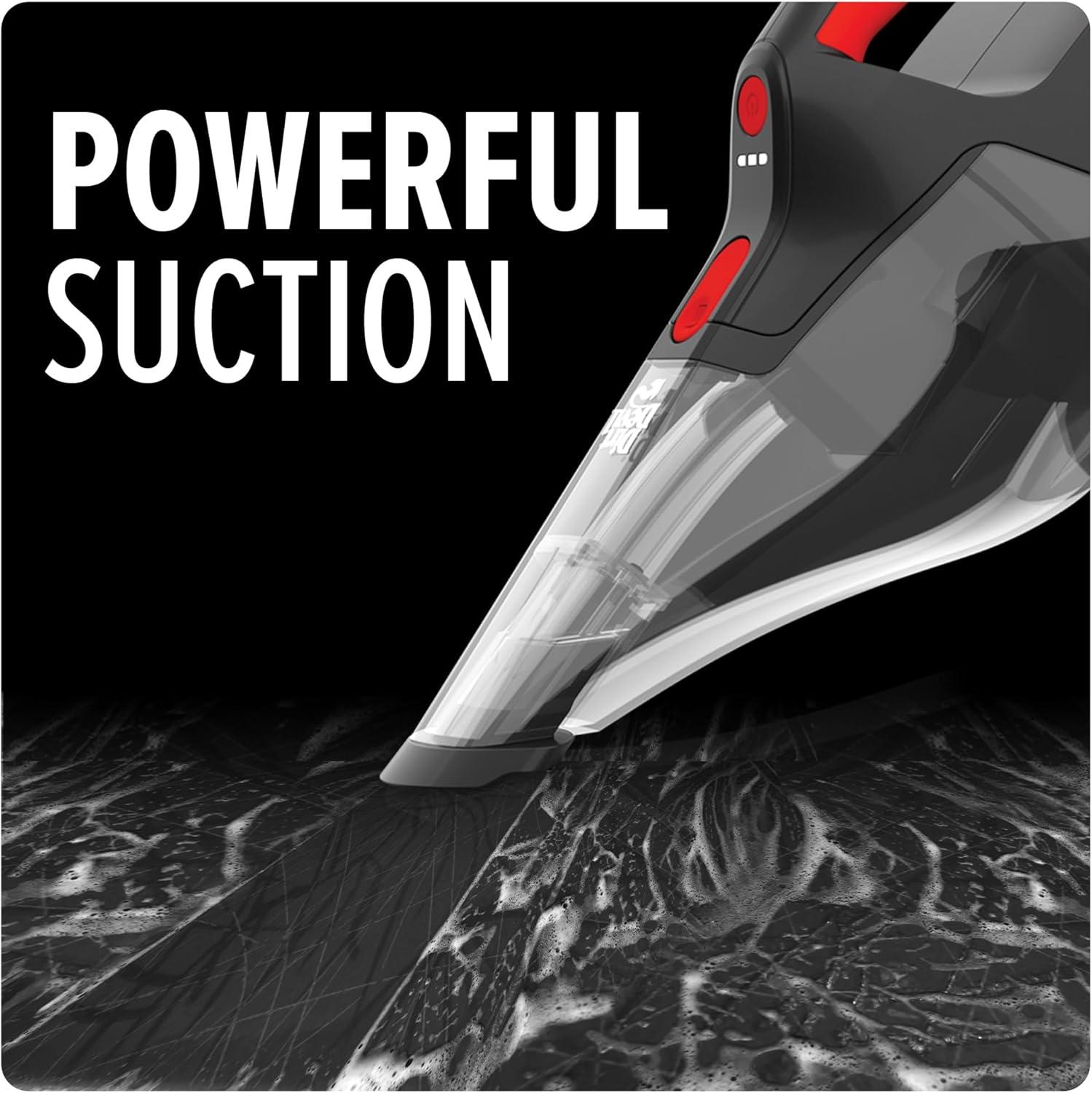 image:imageDirt Devil 16V Cordless Handheld Vacuum Cleaner Powerful Suction Lightweight Hand Vac for Wet and Dry Pickups Includes Crevice Tool and Rechargeable Battery Portable Vacuum Cleaner