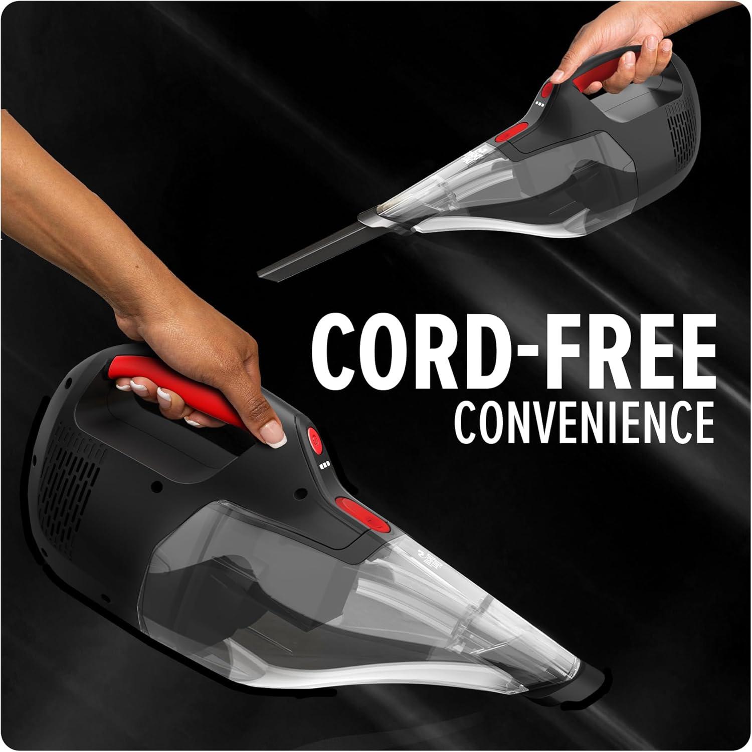 image:imageDirt Devil 16V Cordless Handheld Vacuum Cleaner Powerful Suction Lightweight Hand Vac for Wet and Dry Pickups Includes Crevice Tool and Rechargeable Battery Portable Vacuum Cleaner