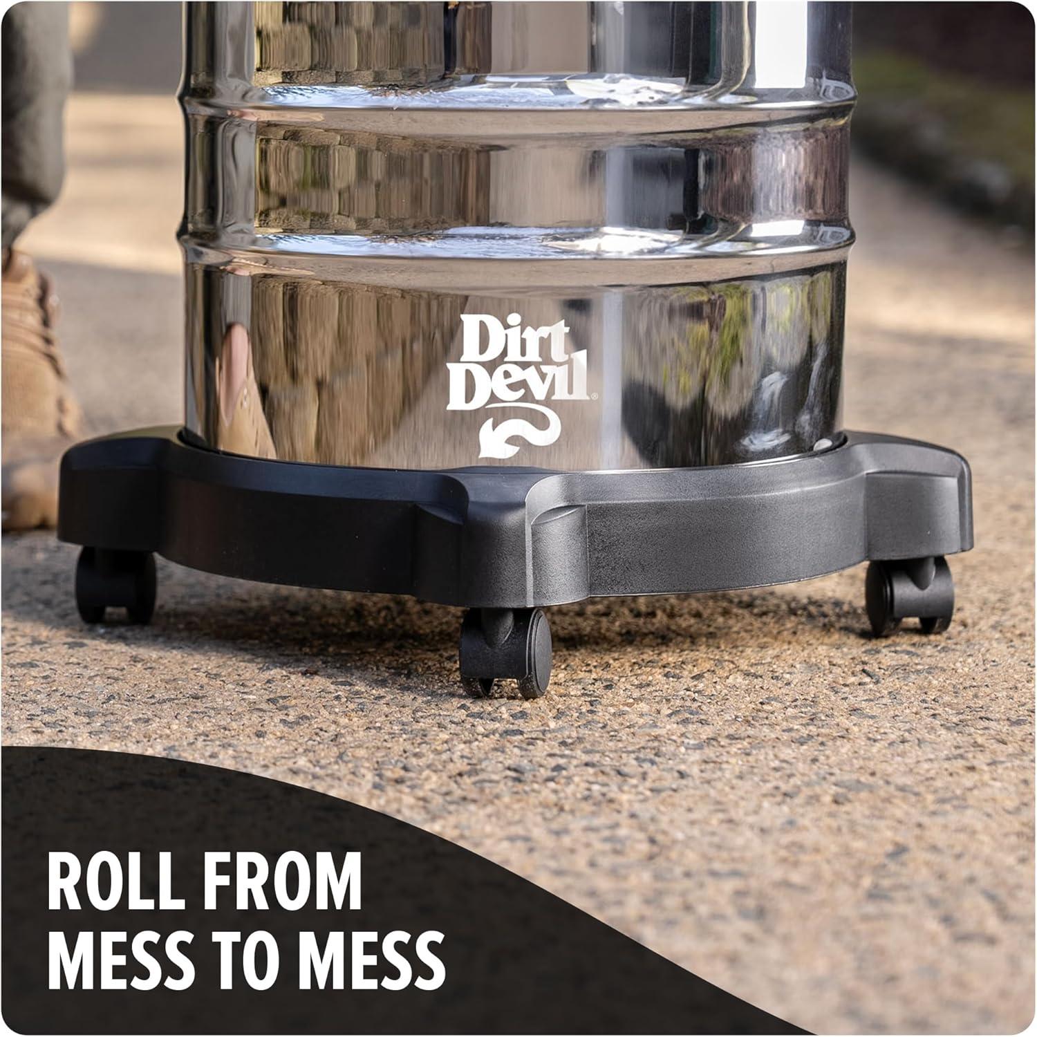 image:imageDirt Devil 8 Gallon Corded Wet Dry Shop Vacuum Portable Heavy Duty Vacuum for Garage Home Workshop or Vehicle Compact Design with Versatile Tools WetDry Shop Vac6Gallon