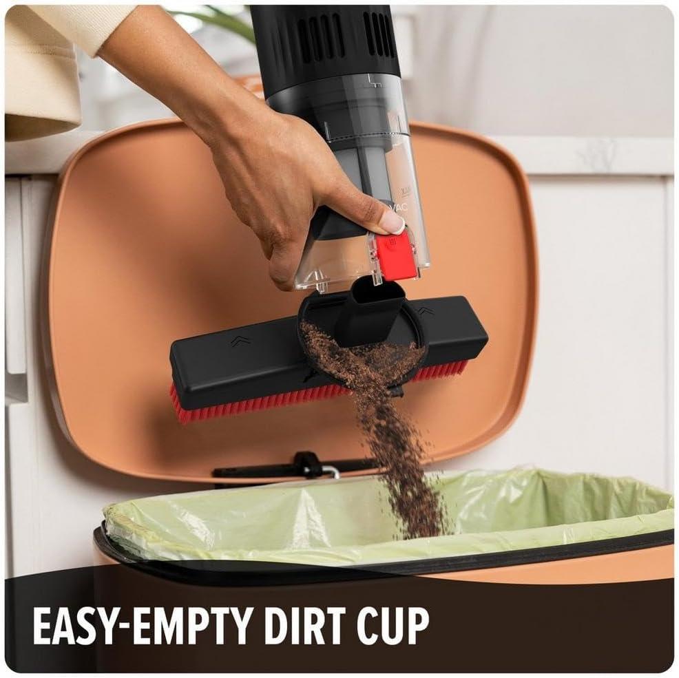 image:imageDirt Devil Broom Vac Cordless Hard Floor Cleaner Lightweight Bagless Rechargeable Clean Every Corner Nook Cranny and Edge Cordless Vacuum Cleaners for Home Use