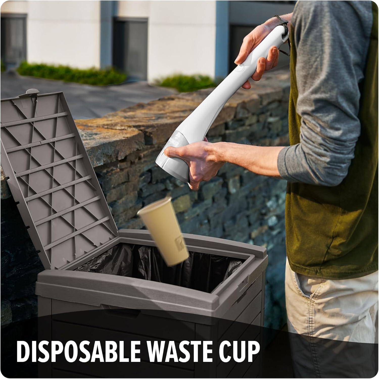 image:imageDirt Devil Dogwalker Pet Waste Vacuum Portable Handheld Vacuum NoContact Poop Scooper for Dogs Ideal for Dogs up to 50 Pounds Dog Poop Scooper for Yard Cleanup and Walks