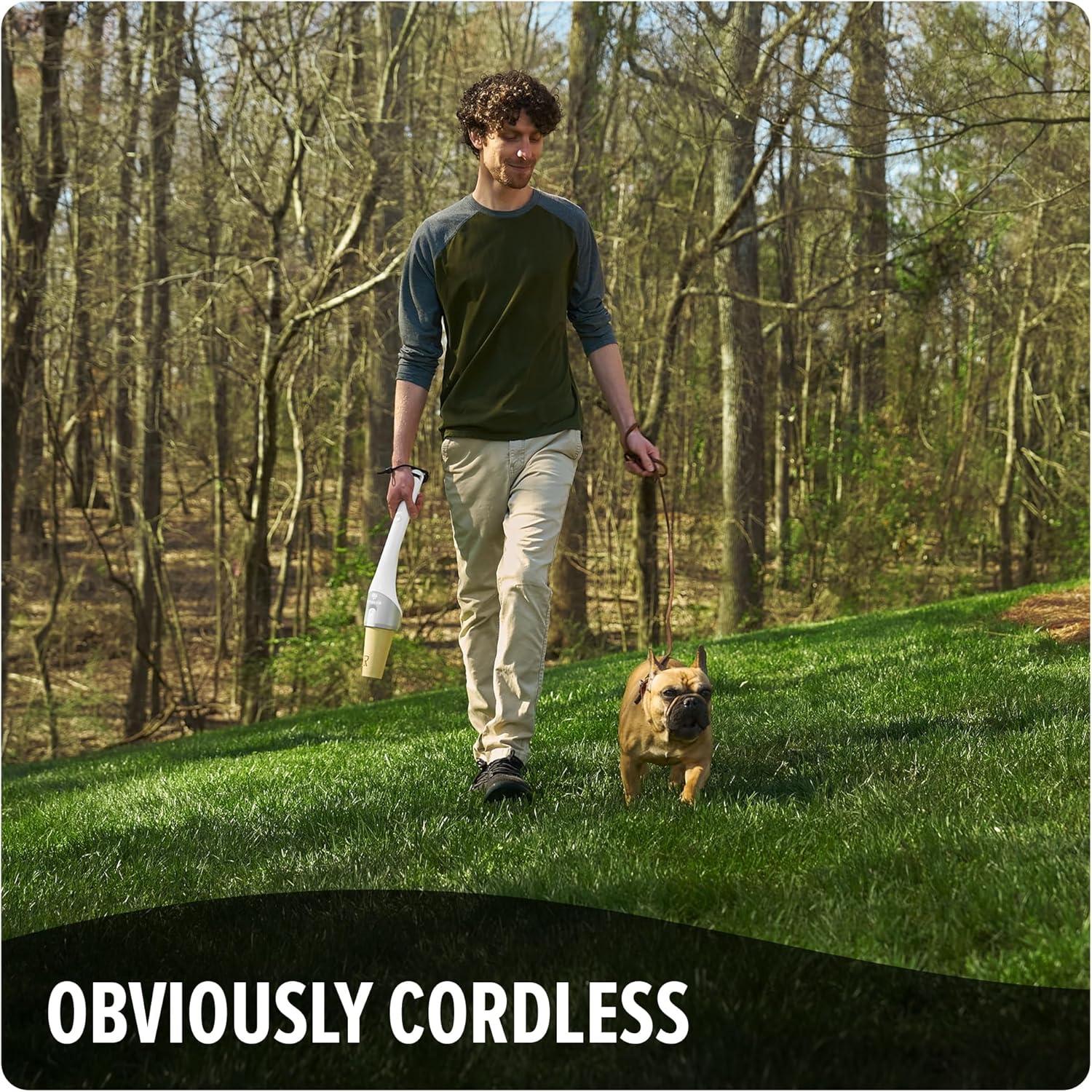 image:imageDirt Devil Dogwalker Pet Waste Vacuum Portable Handheld Vacuum NoContact Poop Scooper for Dogs Ideal for Dogs up to 50 Pounds Dog Poop Scooper for Yard Cleanup and Walks