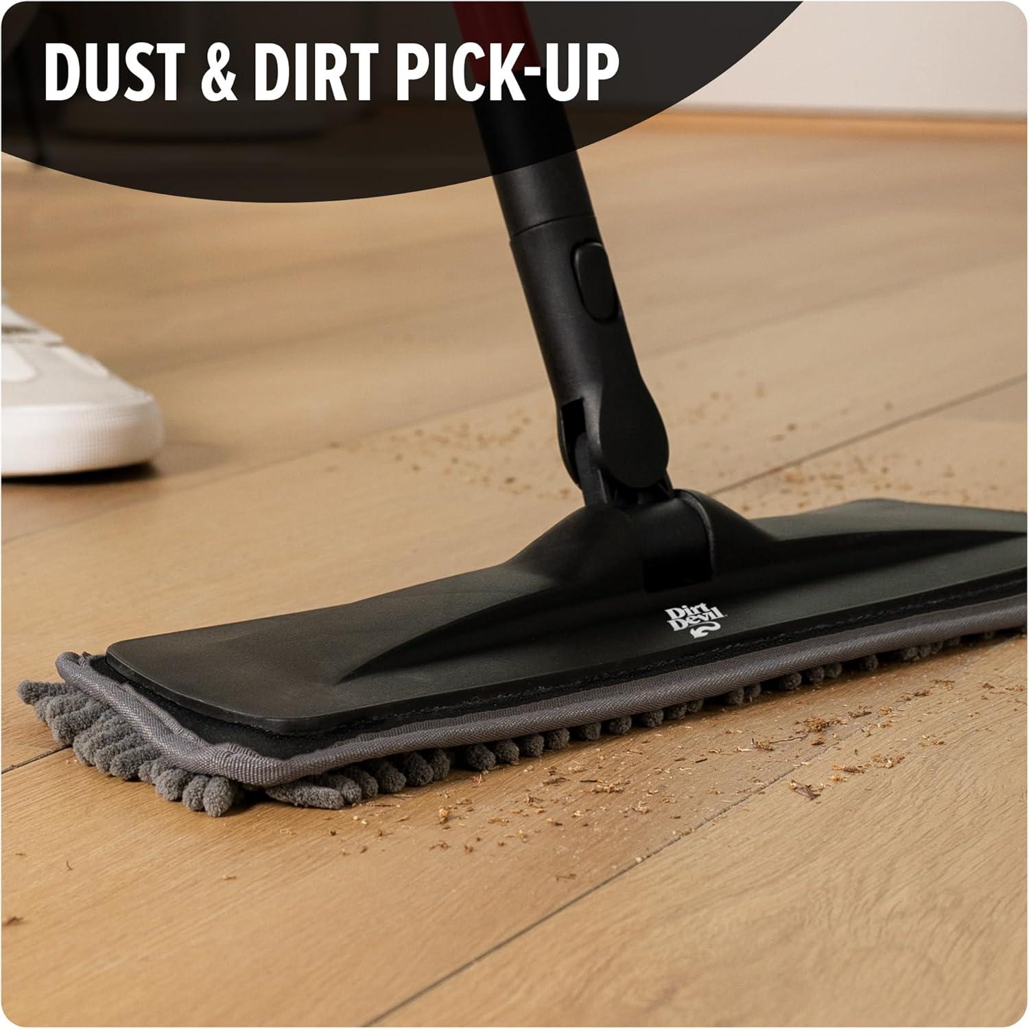 image:imageDirt Devil Dust Mop Floor Dusters for Hardwood Floors Includes Reusable Microfiber Mop Pads MultiSurface Cleaner Dust Mops for Floor Cleaning