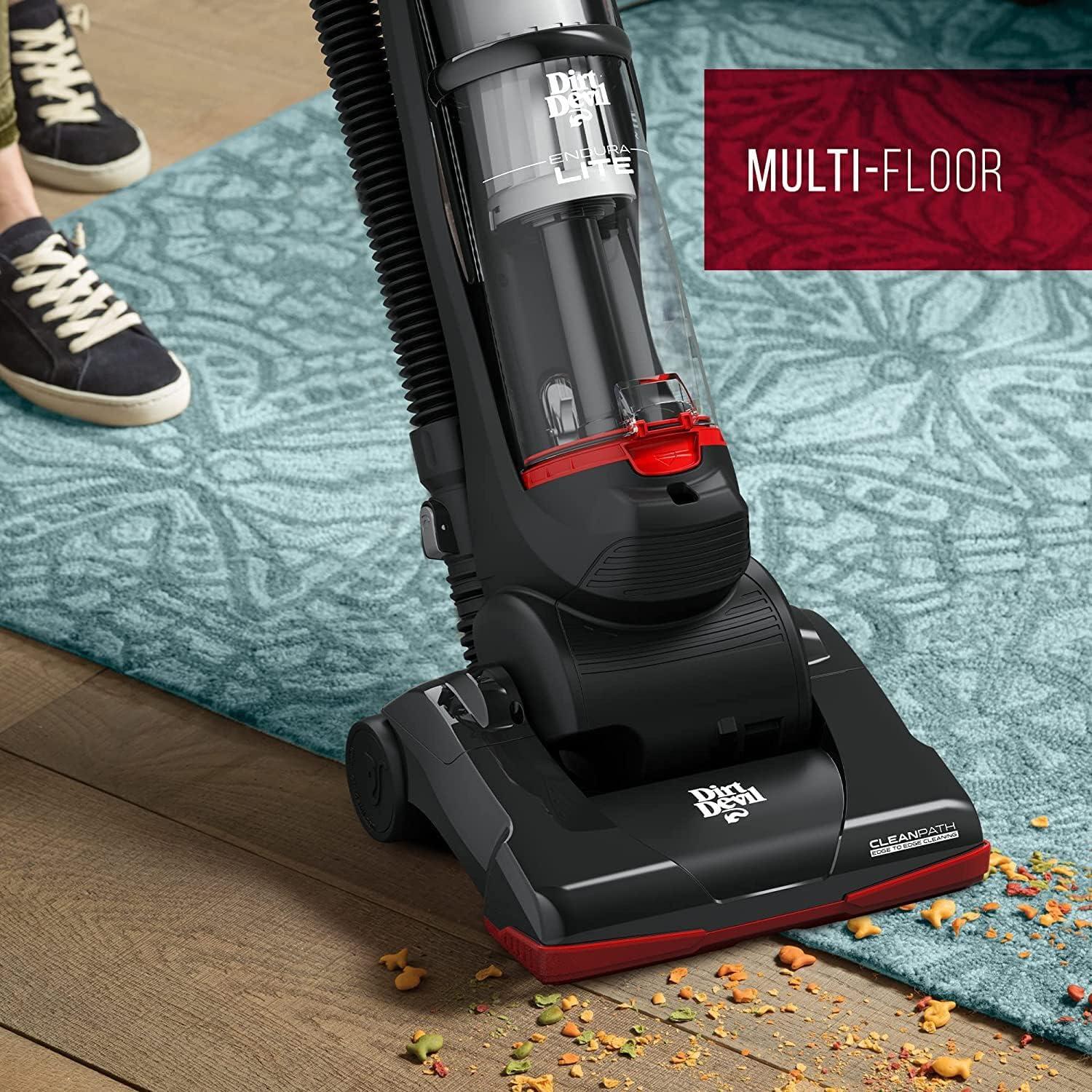 image:imageDirt Devil Endura Lite Upright Bagless Vacuum Cleaner for Carpet and Hard Floor Powerful Lightweight Corded Vacuum Cleaners for Home UseEndura Lite