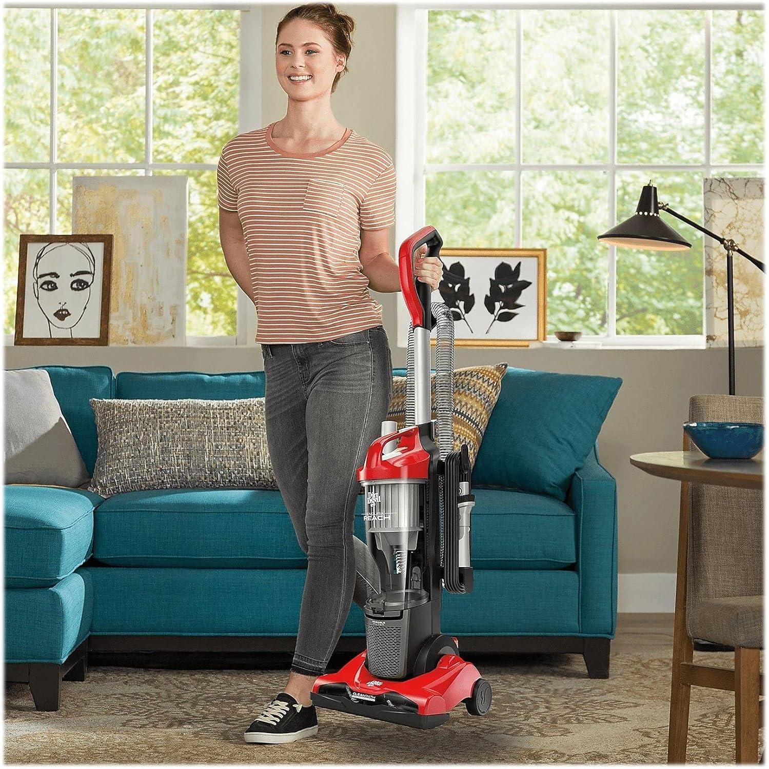 image:imageDirt Devil Endura Reach Upright Bagless Vacuum Cleaner for Carpet and Hard Floor Powerful Lightweight Corded Vacuum Cleaners for Home Use