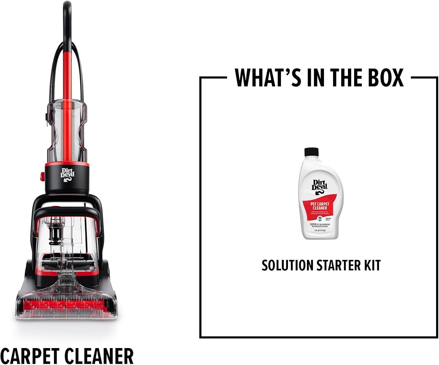 image:imageDirt Devil Full Size Carpet Cleaner Machine for Carpet and Upholstery Deep Cleaning Carpet Shampooer Machine with Two Cleaning Modes Pair with Dirt Devil Carpet Cleaner SolutionCarpet Washer