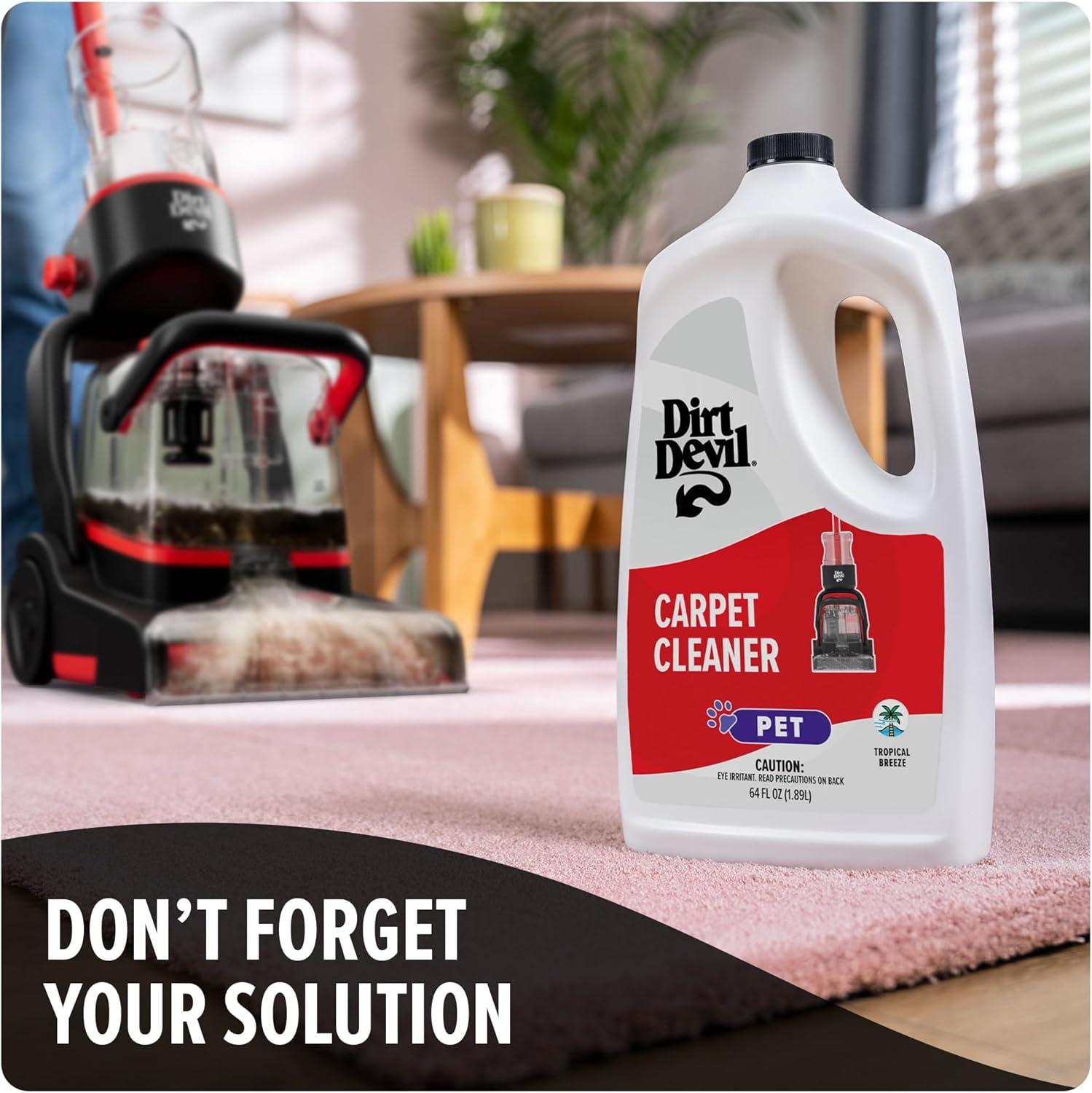 image:imageDirt Devil Full Size Carpet Cleaner Machine for Carpet and Upholstery Deep Cleaning Carpet Shampooer Machine with Two Cleaning Modes Pair with Dirt Devil Carpet Cleaner SolutionCarpet Washer