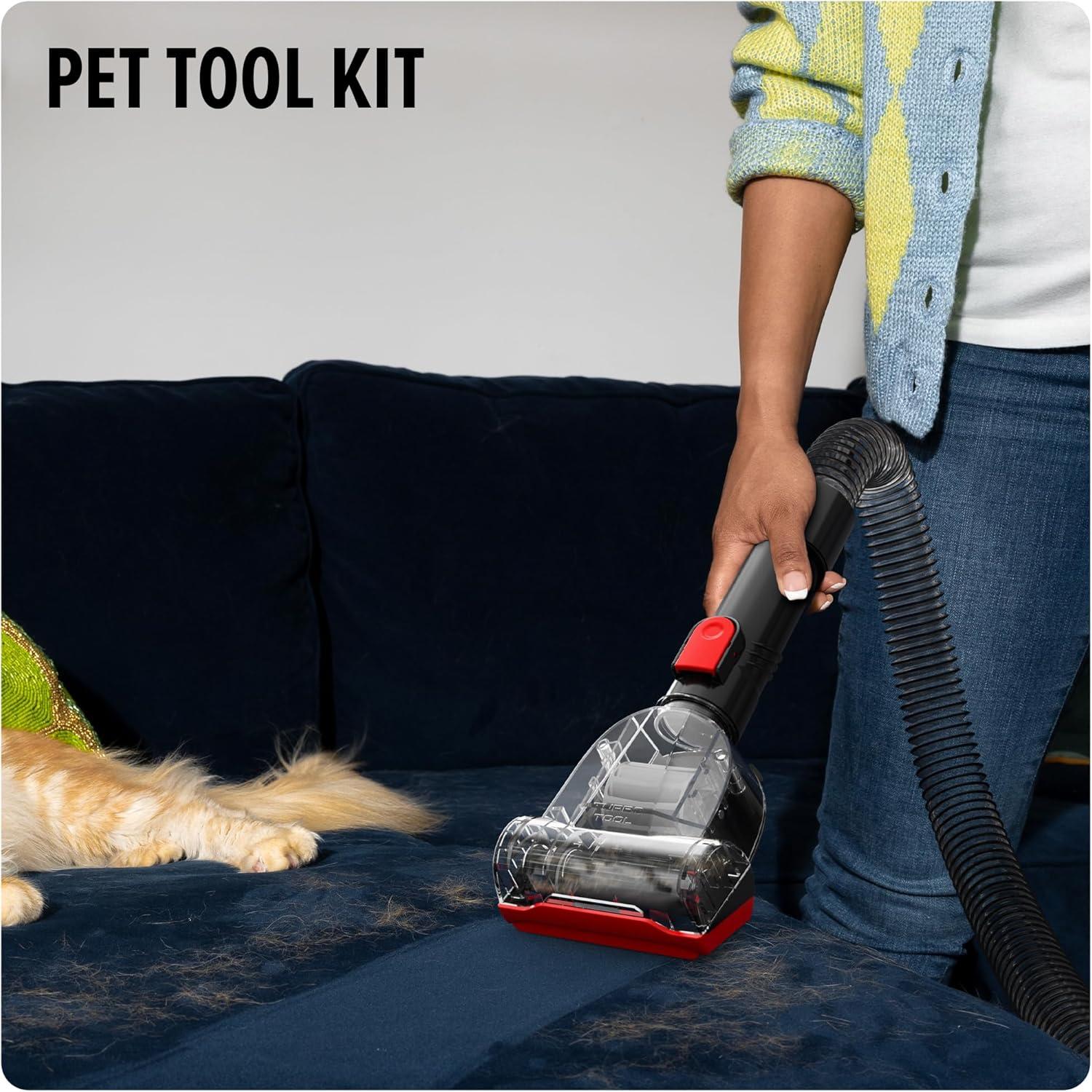 image:imageDirt Devil MultiSurface Upright Bagless Vacuum Cleaner for Carpet and Hard Floor Powerful Lightweight Corded Vacuum Cleaners for Home Use RedMultiSurface Total Pet