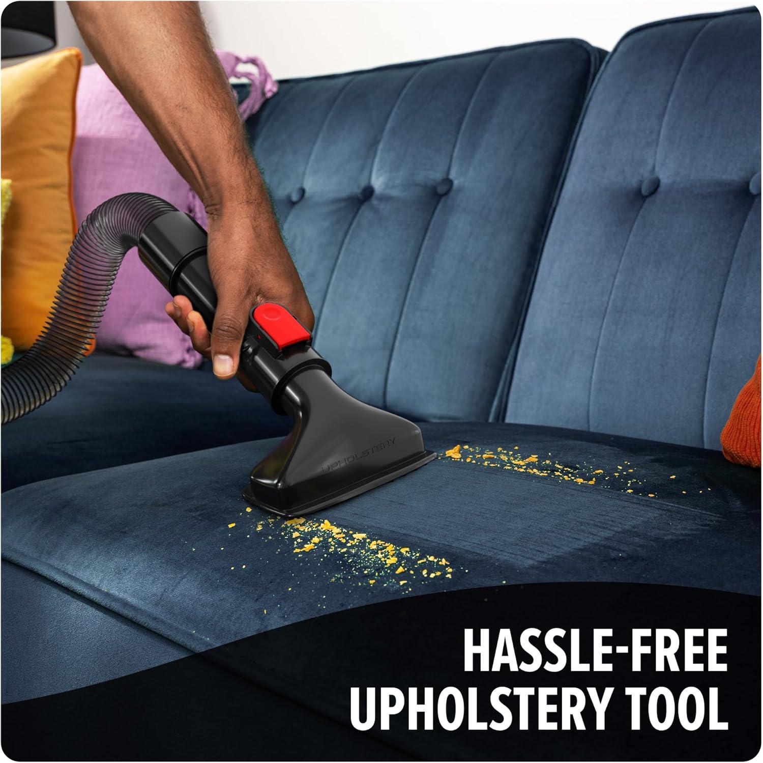 image:imageDirt Devil MultiSurface Upright Bagless Vacuum Cleaner for Carpet and Hard Floor Powerful Lightweight Corded Vacuum Cleaners for Home Use RedMultiSurface Extended Reach