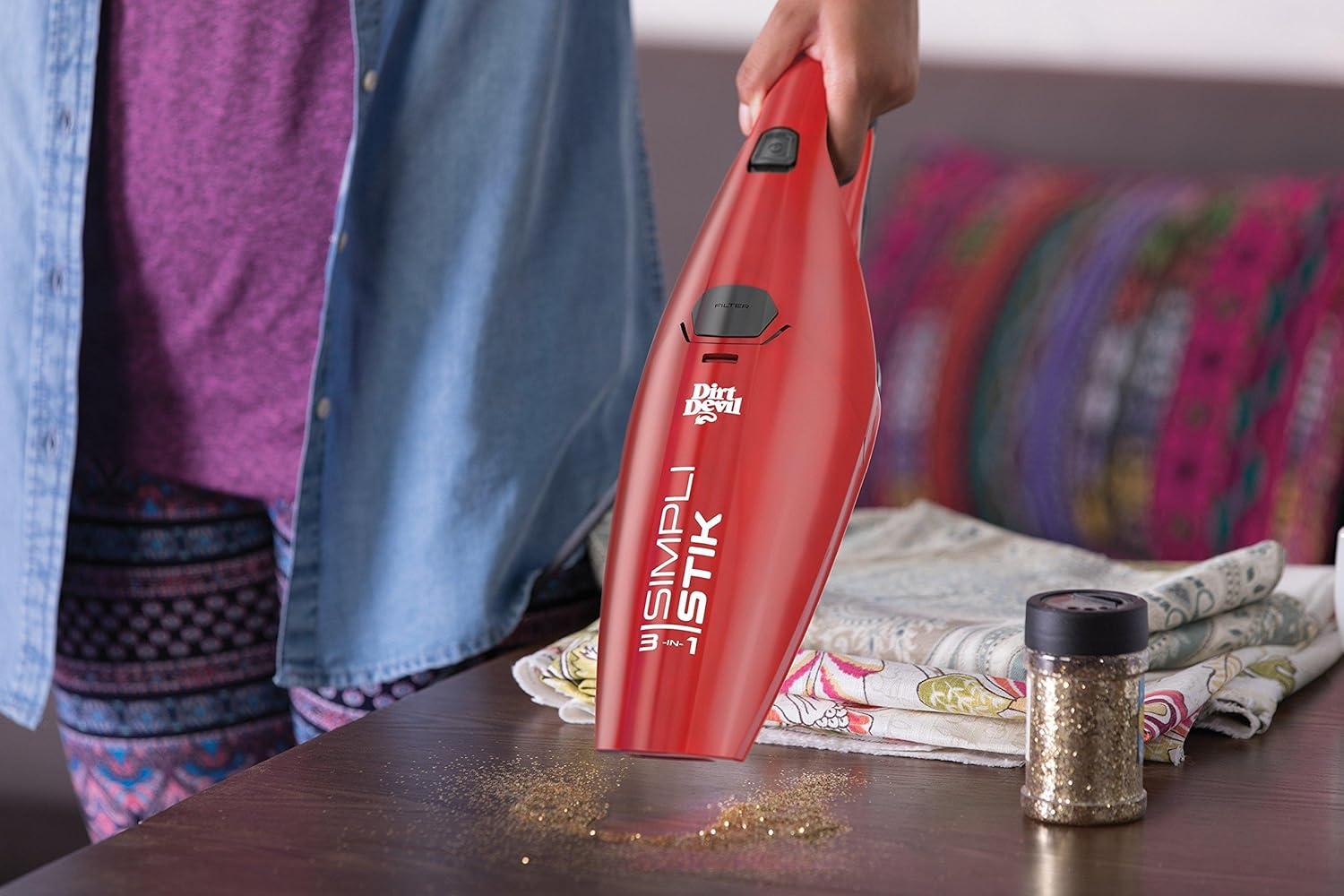 image:imageDirt Devil SD20000RED SimpliStik Lightweight Corded Bagless Stick Vacuum Red