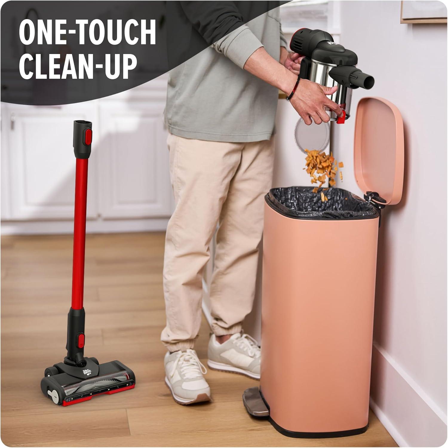 image:imageDirt Devil SelfStanding Cordless Stick Vacuum Cleaner with Included Tools for Carpet and Hard Floors Lightweight Design Powerful Suction LED Headlights BD57000V BlackStanding Stick Vac