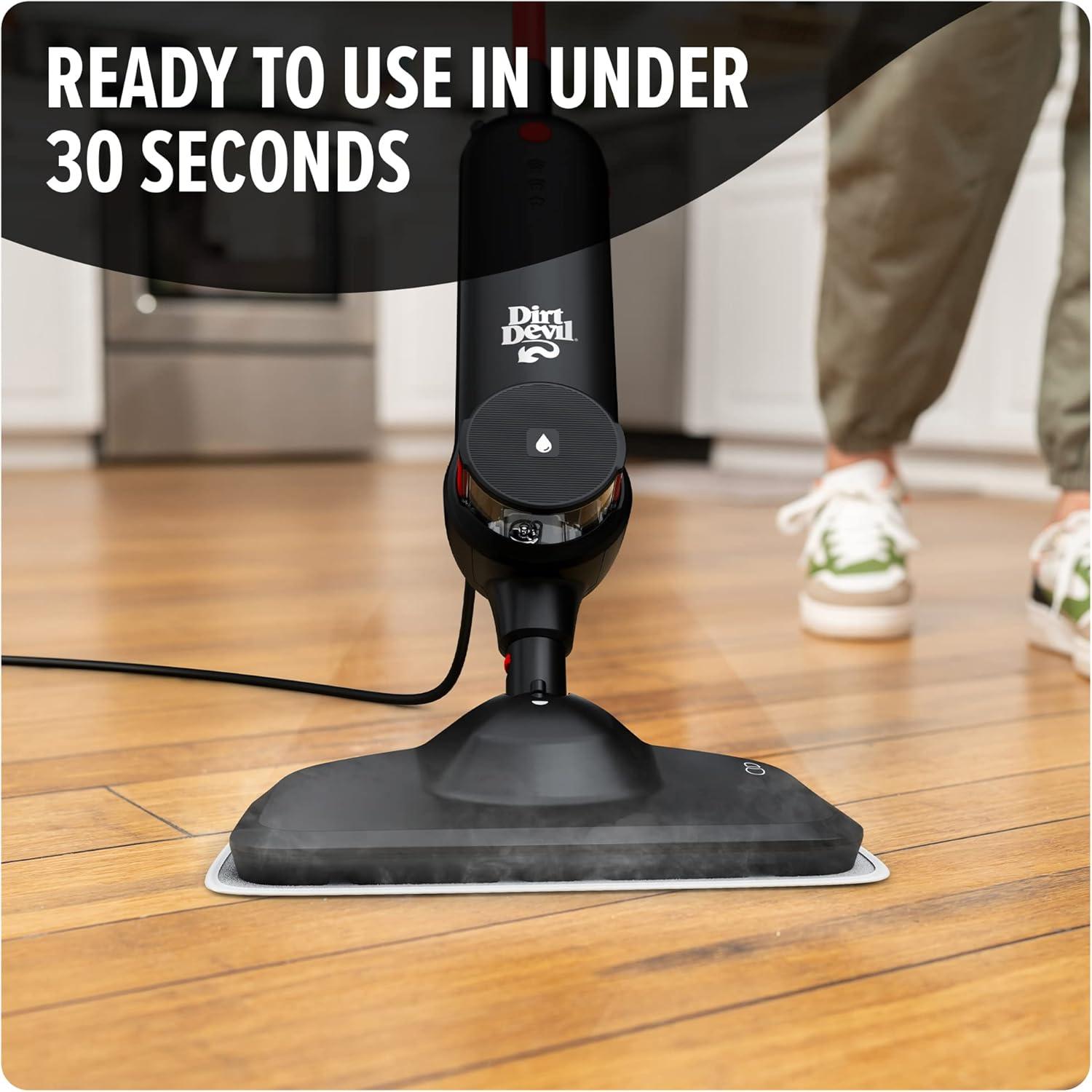 image:imageDirt Devil Steam Water Hard Floor Cleaner 32 oz Spring Meadow Scent Natural Hard Floor Demineralized Water Cleaner For Use on Sealed Hard Floors Pair with Dirt Devil Steam MopMedium