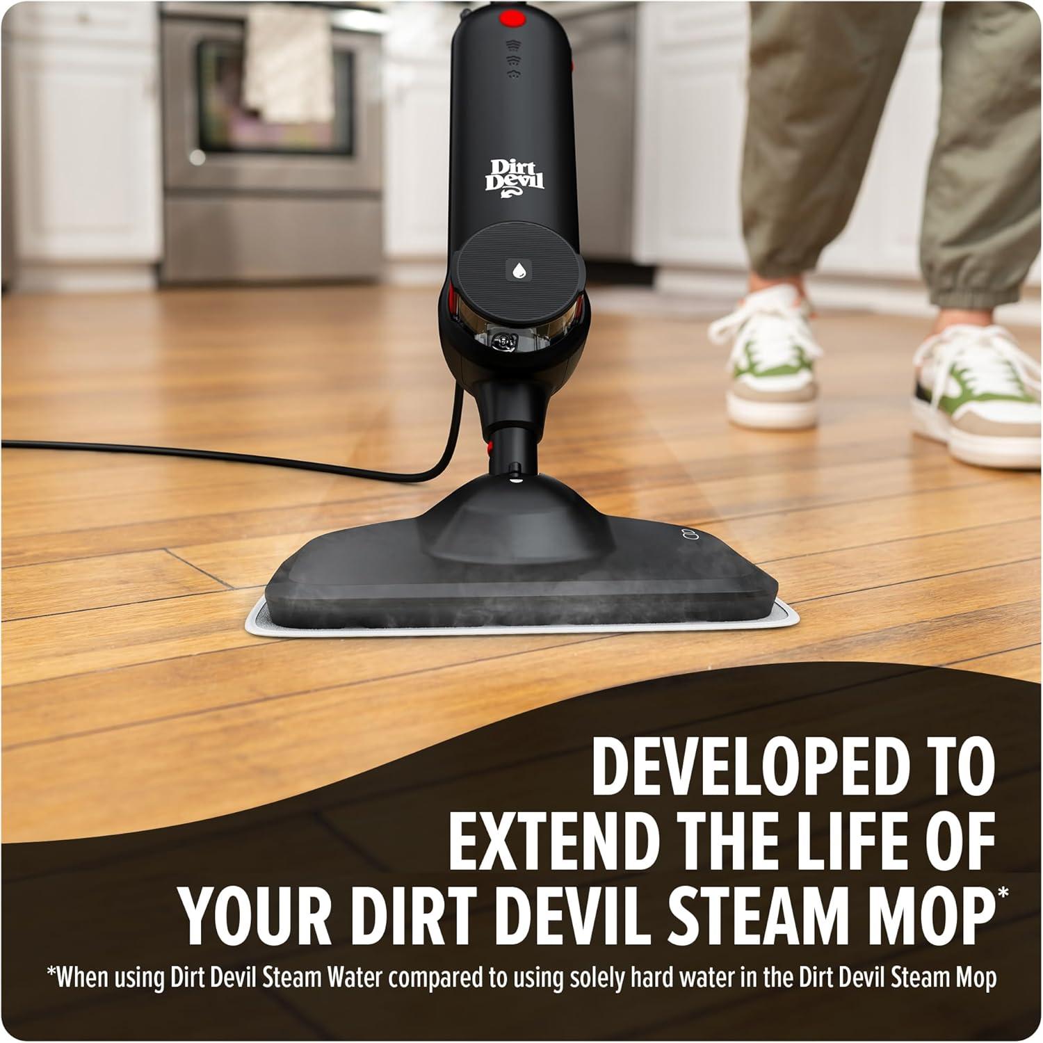 image:imageDirt Devil Steam Water Hard Floor Cleaner 32 oz Spring Meadow Scent Natural Hard Floor Demineralized Water Cleaner For Use on Sealed Hard Floors Pair with Dirt Devil Steam Mop32 Fl Oz Pack of 1