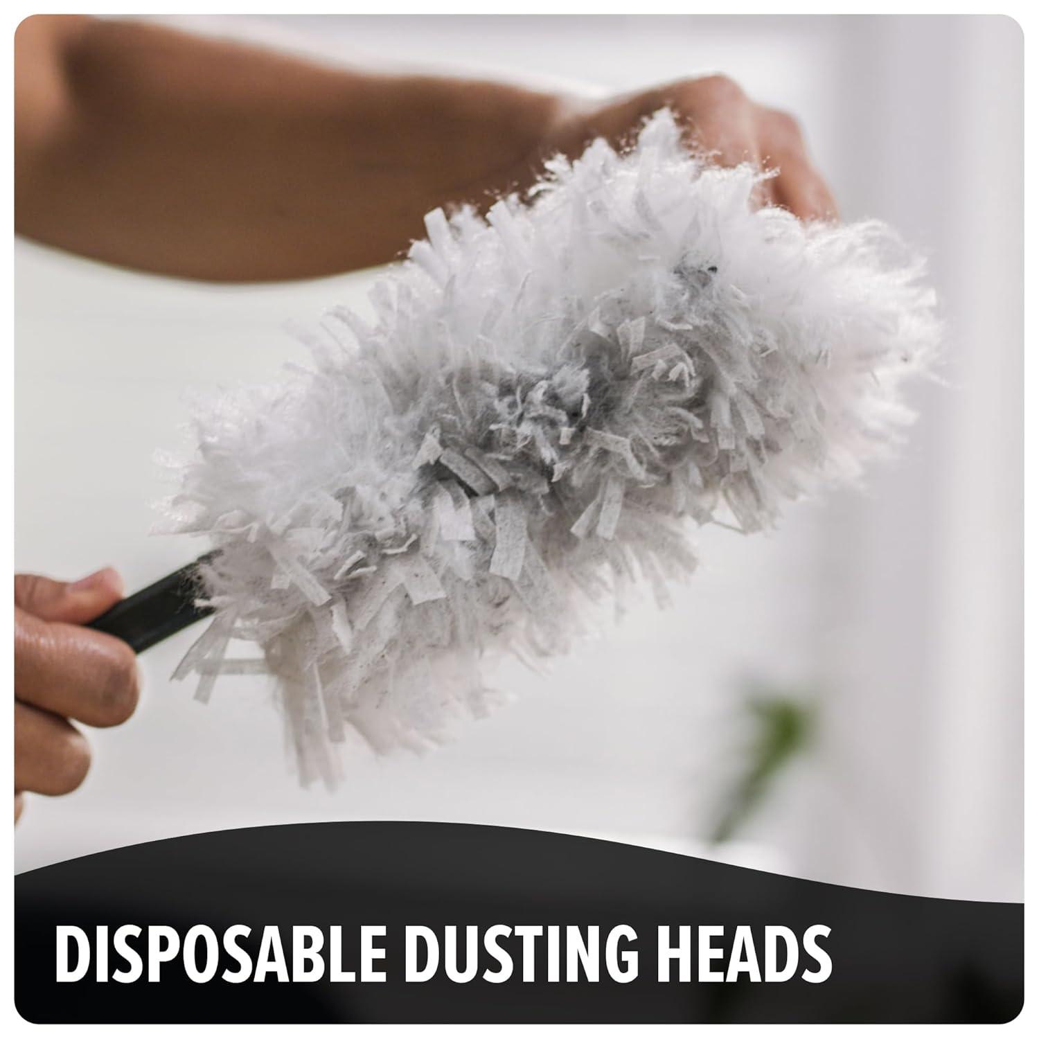 image:imageDirt Devil Telescoping Extended Reach Duster Hand Duster for MultiSurface Cleaning Includes Replacement Disposable Heads Dusters for Home Use