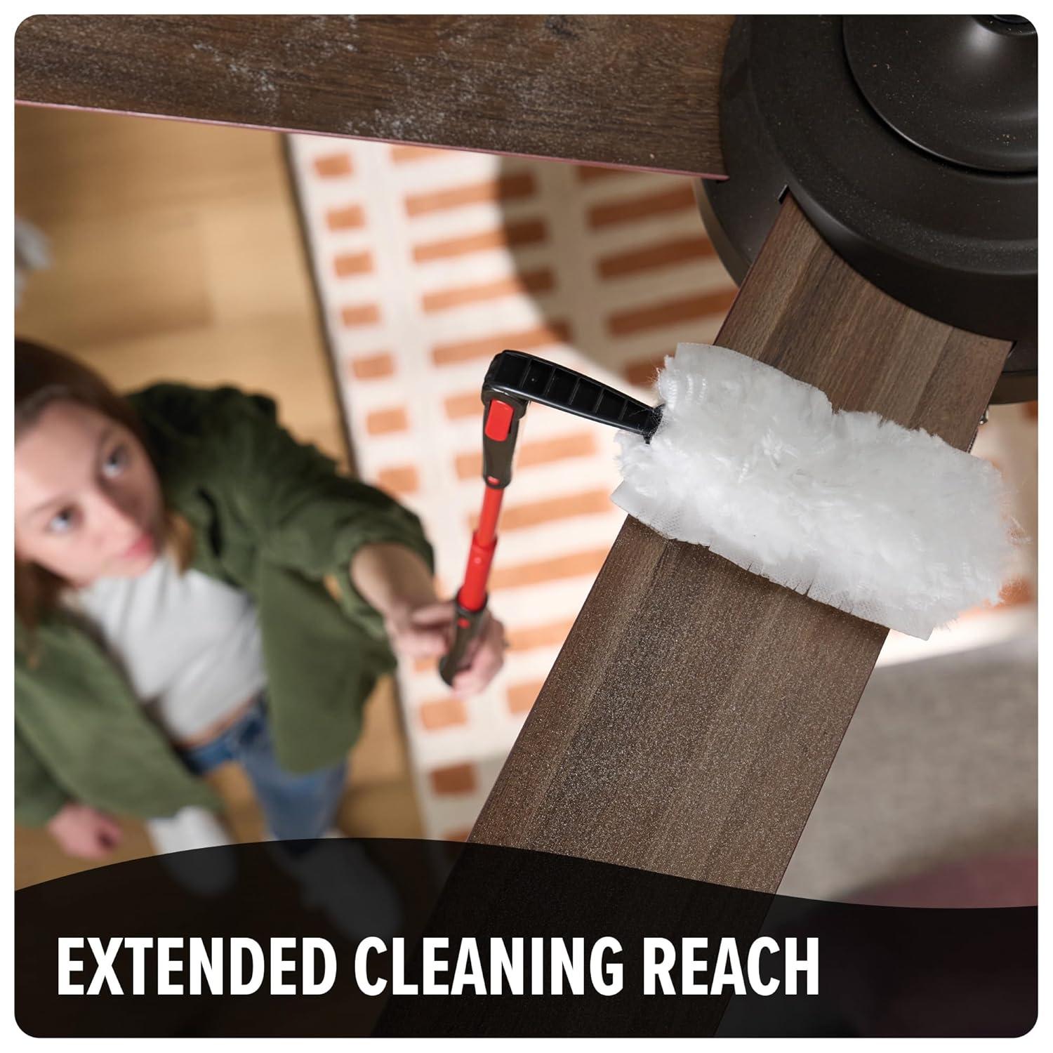 image:imageDirt Devil Telescoping Extended Reach Duster Hand Duster for MultiSurface Cleaning Includes Replacement Disposable Heads Dusters for Home Use