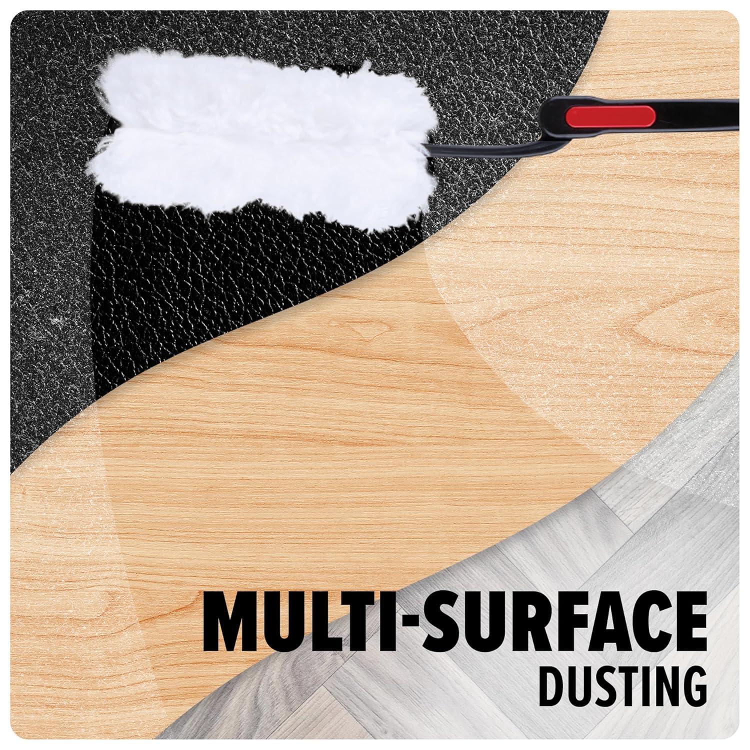 image:imageDirt Devil Telescoping Extended Reach Duster Hand Duster for MultiSurface Cleaning Includes Replacement Disposable Heads Dusters for Home Use