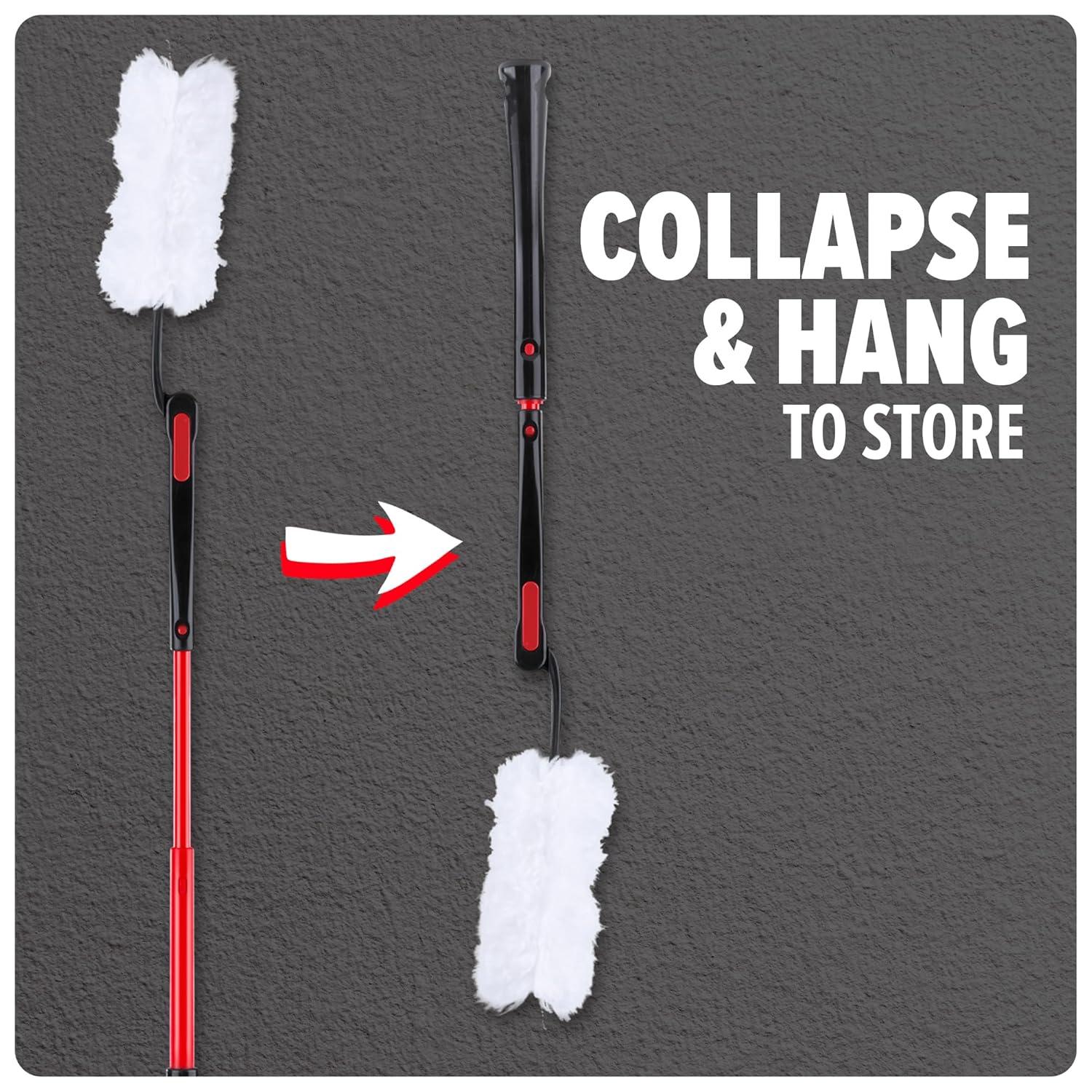 image:imageDirt Devil Telescoping Extended Reach Duster Hand Duster for MultiSurface Cleaning Includes Replacement Disposable Heads Dusters for Home Use