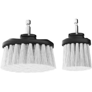 image:imageDirt Devil Handheld Pommel Scrubbing Brush 35 Includes Medium Bristle Head Comfortable Ergonomic Grip Interchangeable Brushes Ideal for General Purpose CleaningSoft Bristle Brush