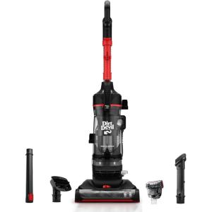 image:imageDirt Devil MultiSurface Upright Bagless Vacuum Cleaner for Carpet and Hard Floor Powerful Lightweight Corded Vacuum Cleaners for Home Use RedMultiSurface Rewind