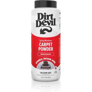 image:imageDirt Devil Pet Carpet Powder 32 oz Room Refresher and Pet Odor Eliminator Tropical Wind Scent Vacuum Cleaner Safe For Use on Carpets Rugs Upholstery and More Carpet Freshener Powder for HomeSpring Meadows
