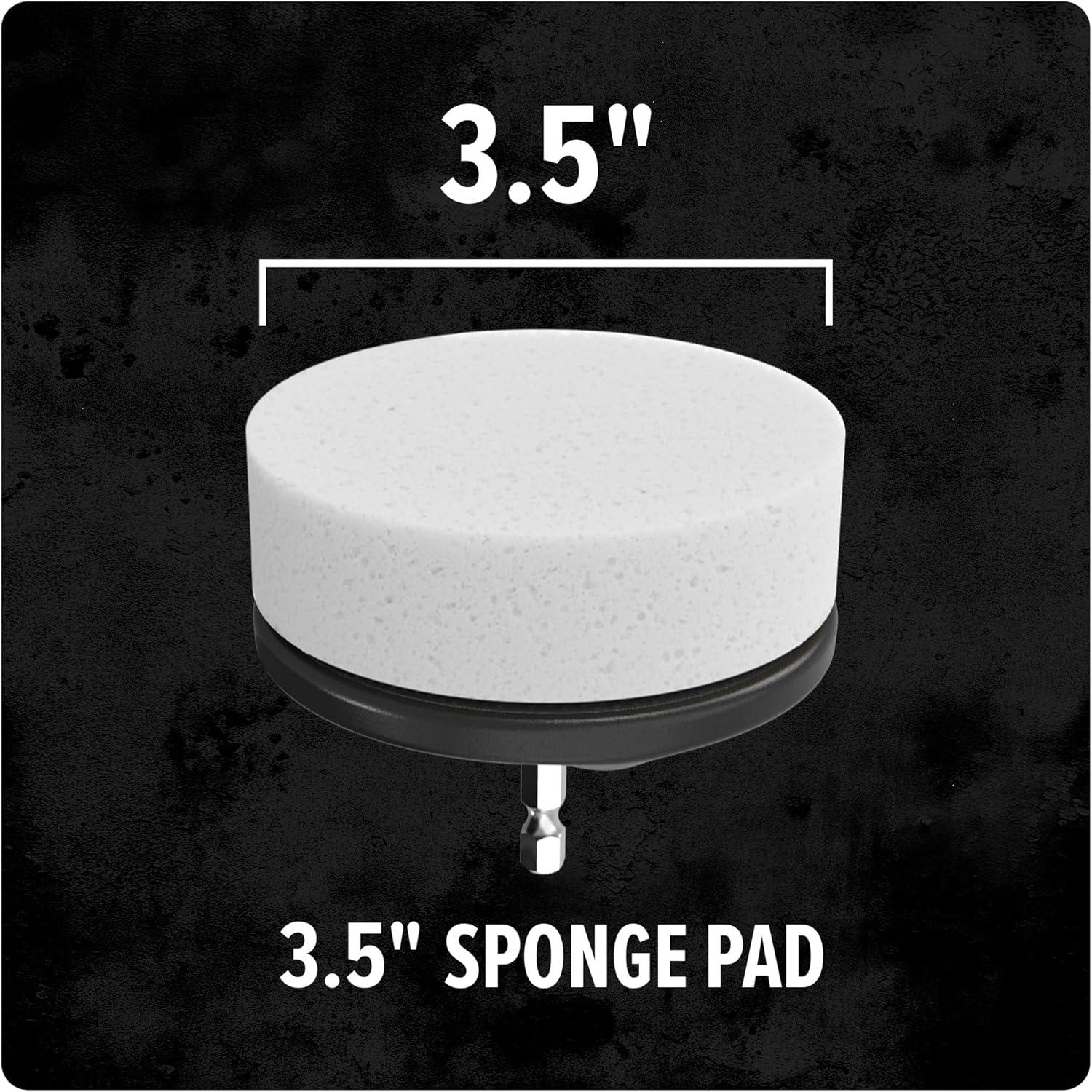 image:imageDirt Devil Abrasive Bristle Cleaning Brush Set 2 Piece 2 and 35 Brushes Included for Use on Concrete Brick and Rusted Metal Intense Cleaning Scrubber Brush Drill Attachment for CleaningSponge Pad Kit