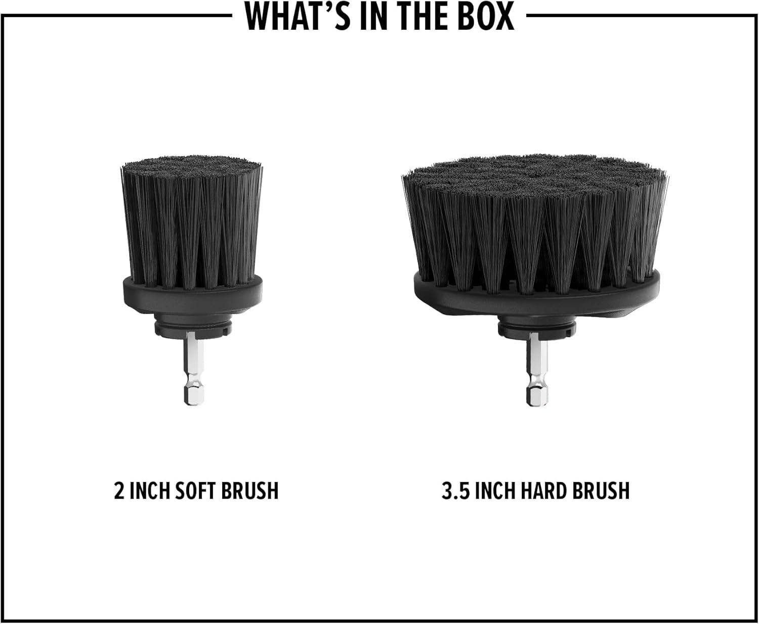 image:imageDirt Devil Abrasive Bristle Cleaning Brush Set 2 Piece 2 and 35 Brushes Included for Use on Concrete Brick and Rusted Metal Intense Cleaning Scrubber Brush Drill Attachment for CleaningHard Bristle Brush