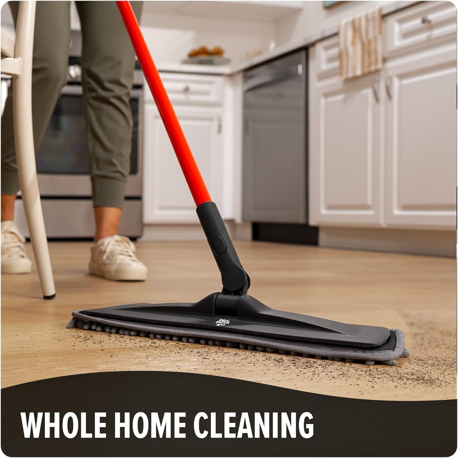 image:imageDirt Devil Dust Mop Replacement Pads Pack of 2 Grey For Laminate Tile Hardwood and Other Hard Floors Mopping Pad Replacement for Use with Dirt Devil Dust Mop