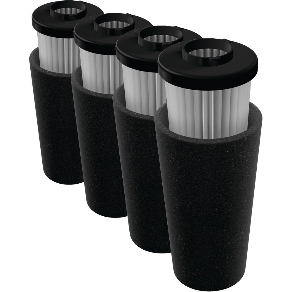 image:imageDirt Devil Vacuum Filter for Endura Upright Vacs Reusable Style F112 Black HighPerformance Filtration Part  AD47936 Dirt Devil Vacuum Filters ReplacementFilter Only Pack of 4